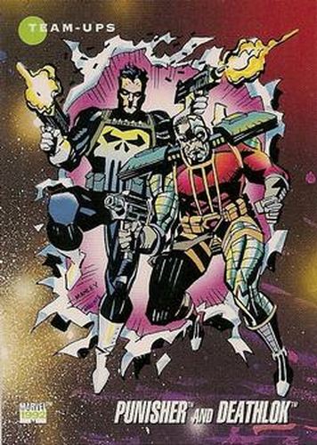 #86 Punisher and Deathlok - 1992 Impel Marvel Universe