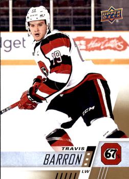 #86 Travis Barron - Ottawa 67's - 2017-18 Upper Deck CHL Hockey