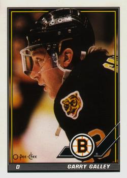 #86 Garry Galley - Boston Bruins - 1991-92 O-Pee-Chee Hockey