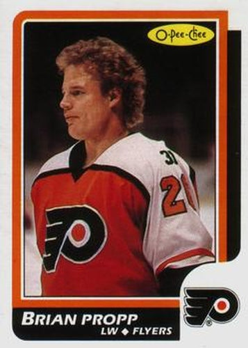 #86 Brian Propp - Philadelphia Flyers - 1986-87 O-Pee-Chee Hockey