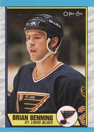 #86 Brian Benning - St. Louis Blues - 1989-90 O-Pee-Chee Hockey