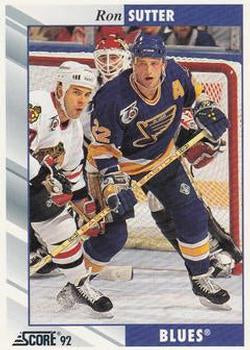 #86 Ron Sutter - St. Louis Blues - 1992-93 Score USA Hockey