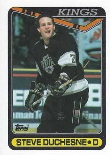 #86 Steve Duchesne - Los Angeles Kings - 1990-91 Topps Hockey
