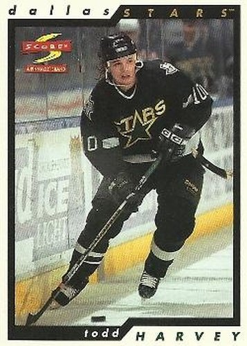 #86 Todd Harvey - Dallas Stars - 1996-97 Score Hockey