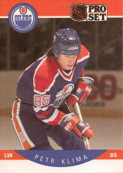 #86 Petr Klima - Edmonton Oilers - 1990-91 Pro Set Hockey
