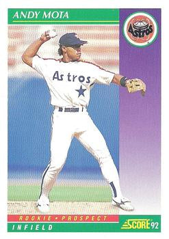 #872 Andy Mota - Houston Astros - 1992 Score Baseball