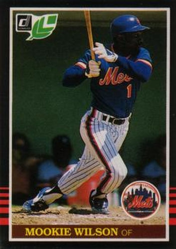 #122 Mookie Wilson - New York Mets - 1985 Leaf Baseball