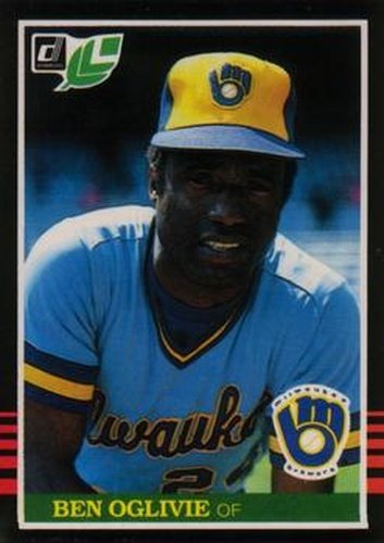 #123 Ben Oglivie - Milwaukee Brewers - 1985 Leaf Baseball