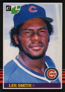 #128 Lee Smith - Chicago Cubs - 1985 Leaf Baseball