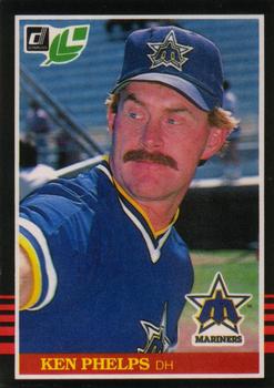 #129 Ken Phelps - Seattle Mariners - 1985 Leaf Baseball