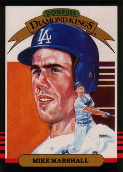 #12 Mike Marshall - Los Angeles Dodgers - 1985 Leaf Baseball