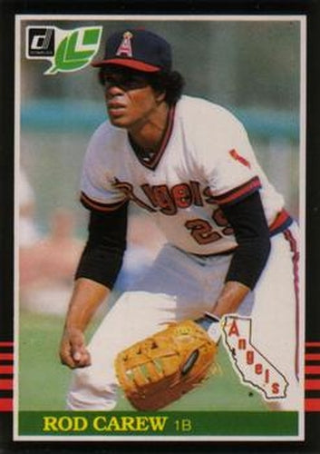 #132 Rod Carew - California Angels - 1985 Leaf Baseball