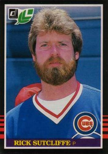 #139 Rick Sutcliffe - Chicago Cubs - 1985 Leaf Baseball