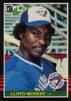 #143 Lloyd Moseby - Toronto Blue Jays - 1985 Leaf Baseball