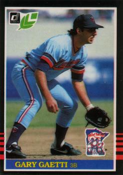#145 Gary Gaetti - Minnesota Twins - 1985 Leaf Baseball