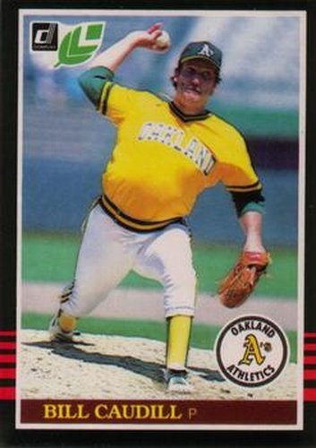 #154 Bill Caudill - Oakland Athletics - 1985 Leaf Baseball