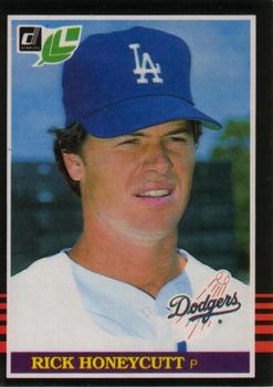 #156 Rick Honeycutt - Los Angeles Dodgers - 1985 Leaf Baseball
