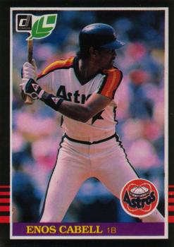 #161 Enos Cabell - Houston Astros - 1985 Leaf Baseball