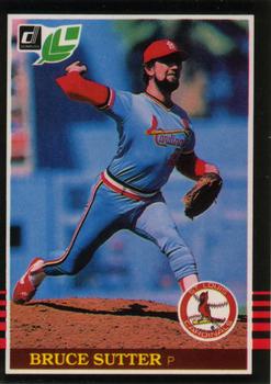 #163 Bruce Sutter - St. Louis Cardinals - 1985 Leaf Baseball