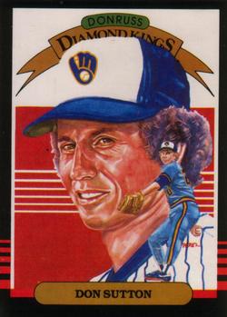 #16 Don Sutton - Milwaukee Brewers - 1985 Leaf Baseball