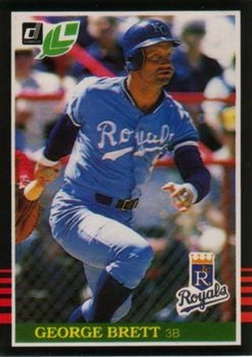 #176 George Brett - Kansas City Royals - 1985 Leaf Baseball