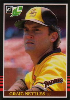 #177 Graig Nettles - San Diego Padres - 1985 Leaf Baseball