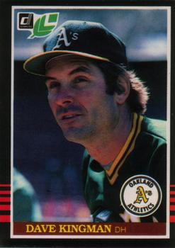#182 Dave Kingman - Oakland Athletics - 1985 Leaf Baseball