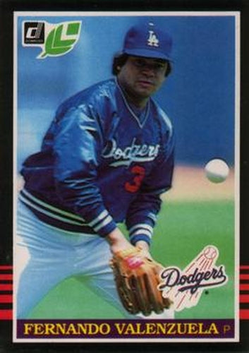 #184 Fernando Valenzuela - Los Angeles Dodgers - 1985 Leaf Baseball