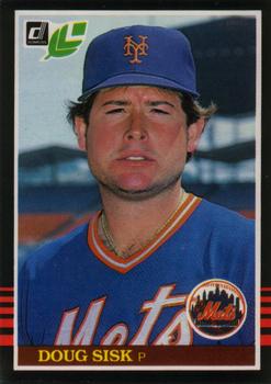 #187 Doug Sisk - New York Mets - 1985 Leaf Baseball