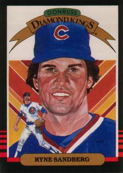 #1 Ryne Sandberg - Chicago Cubs - 1985 Leaf Baseball