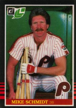 #205 Mike Schmidt - Philadelphia Phillies - 1985 Leaf Baseball