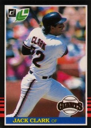 #207 Jack Clark - San Francisco Giants - 1985 Leaf Baseball