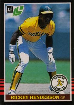#208 Rickey Henderson - Oakland Athletics - 1985 Leaf Baseball