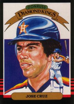 #20 Jose Cruz - Houston Astros - 1985 Leaf Baseball