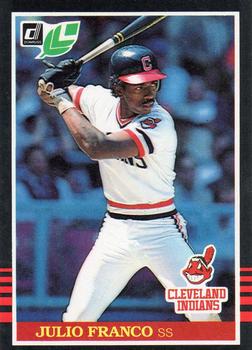 #213 Julio Franco - Cleveland Indians - 1985 Leaf Baseball