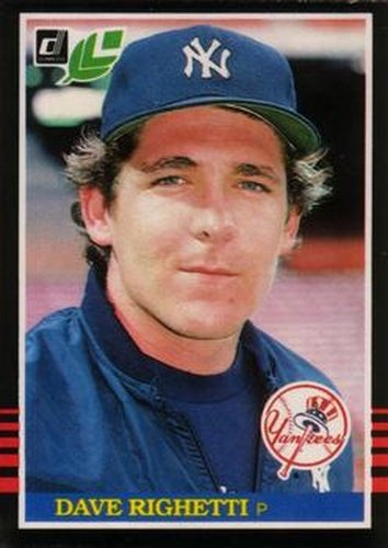 #219 Dave Righetti - New York Yankees - 1985 Leaf Baseball