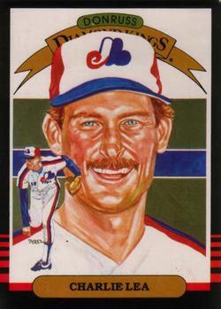 #21 Charlie Lea - Montreal Expos - 1985 Leaf Baseball