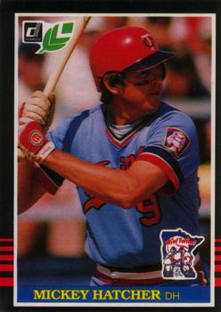 #224 Mickey Hatcher - Minnesota Twins - 1985 Leaf Baseball