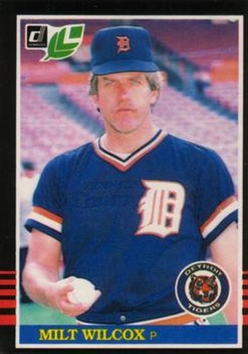 #227 Milt Wilcox - Detroit Tigers - 1985 Leaf Baseball