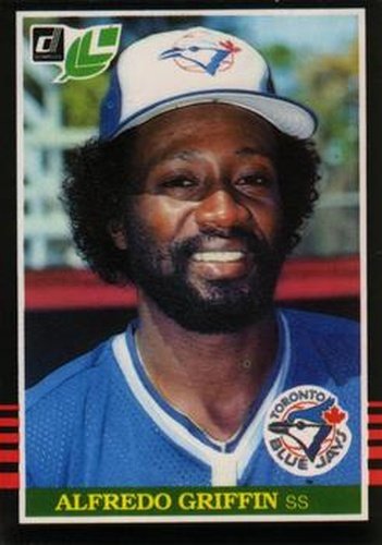 #230 Alfredo Griffin - Toronto Blue Jays - 1985 Leaf Baseball