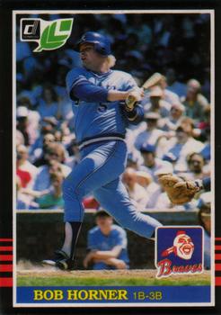 #240 Bob Horner - Atlanta Braves - 1985 Leaf Baseball