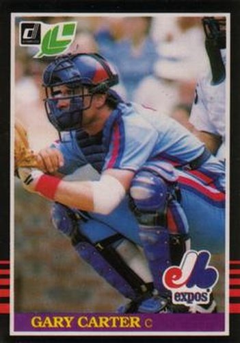 #241 Gary Carter - Montreal Expos - 1985 Leaf Baseball