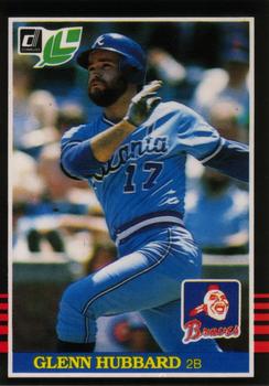 #242 Glenn Hubbard - Atlanta Braves - 1985 Leaf Baseball
