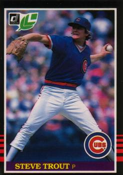 #243 Steve Trout - Chicago Cubs - 1985 Leaf Baseball
