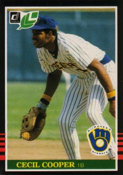 #246 Cecil Cooper - Milwaukee Brewers - 1985 Leaf Baseball