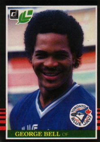 #248 George Bell - Toronto Blue Jays - 1985 Leaf Baseball
