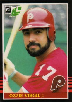 #250 Ozzie Virgil - Philadelphia Phillies - 1985 Leaf Baseball