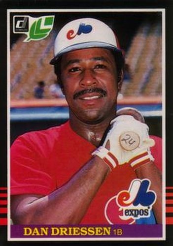 #255 Dan Driessen - Montreal Expos - 1985 Leaf Baseball