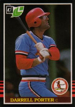 #258 Darrell Porter - St. Louis Cardinals - 1985 Leaf Baseball