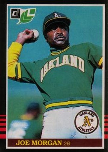#28 Joe Morgan - Oakland Athletics - 1985 Leaf Baseball